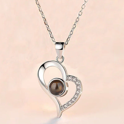 100 Languages "I Love You" Projection Necklace
