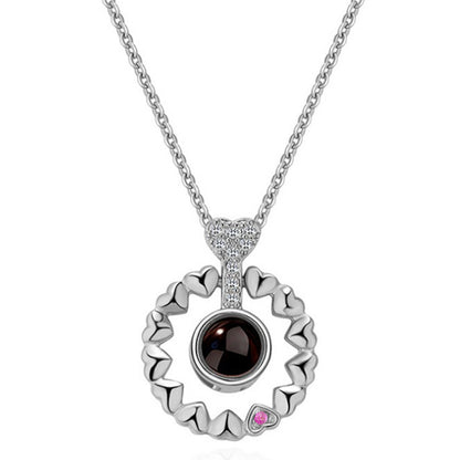 100 Languages "I Love You" Projection Necklace