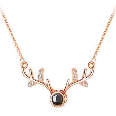 100 Languages "I Love You" Projection Necklace
