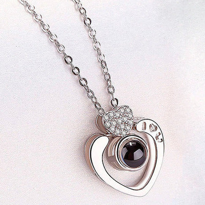 100 Languages "I Love You" Projection Necklace