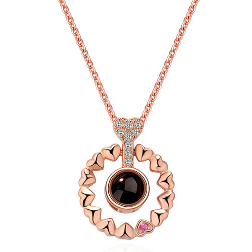 100 Languages "I Love You" Projection Necklace