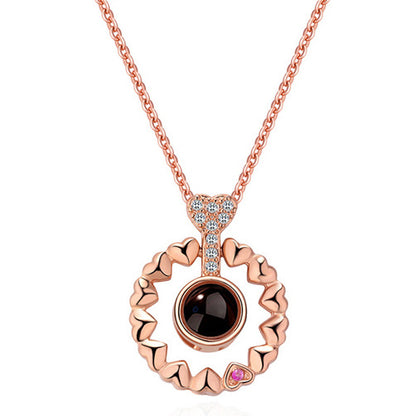 100 Languages "I Love You" Projection Necklace